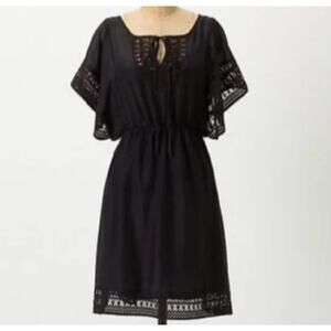 ANTHROPOLOGIE x HD In Paris NWOT Cotton Silk Blend Stone Harbor Coverup Black 6